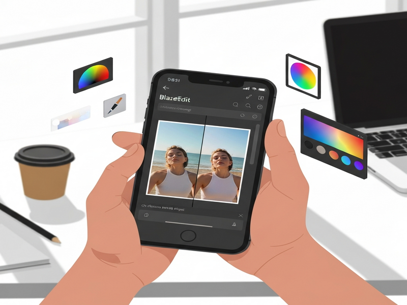 BlazeEdit on-device editing illustration