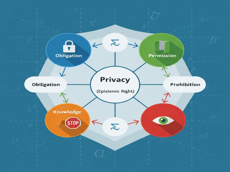Conceptual diagram of multi-modal logic for privacy formalization