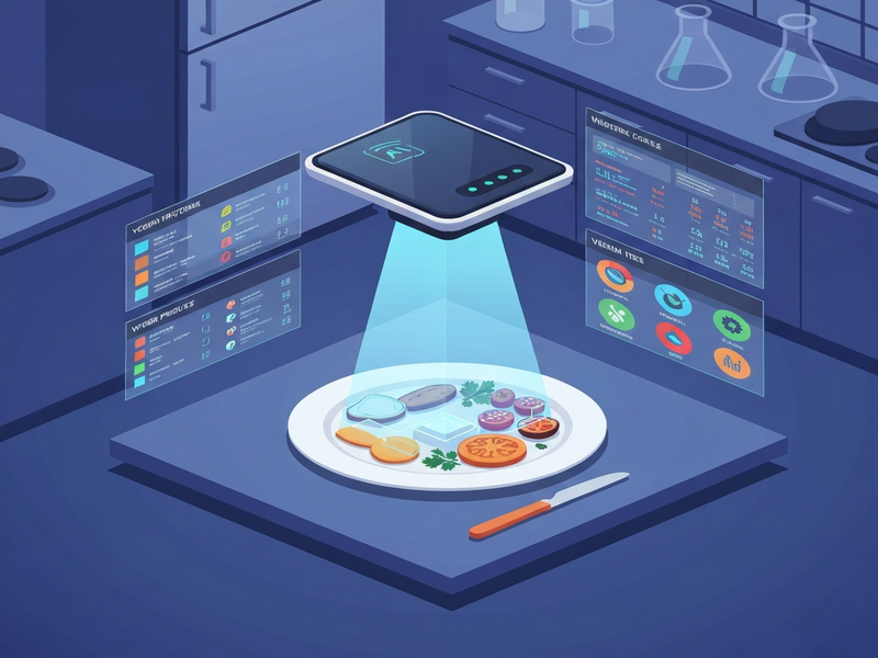 AI vision-language model analyzing food