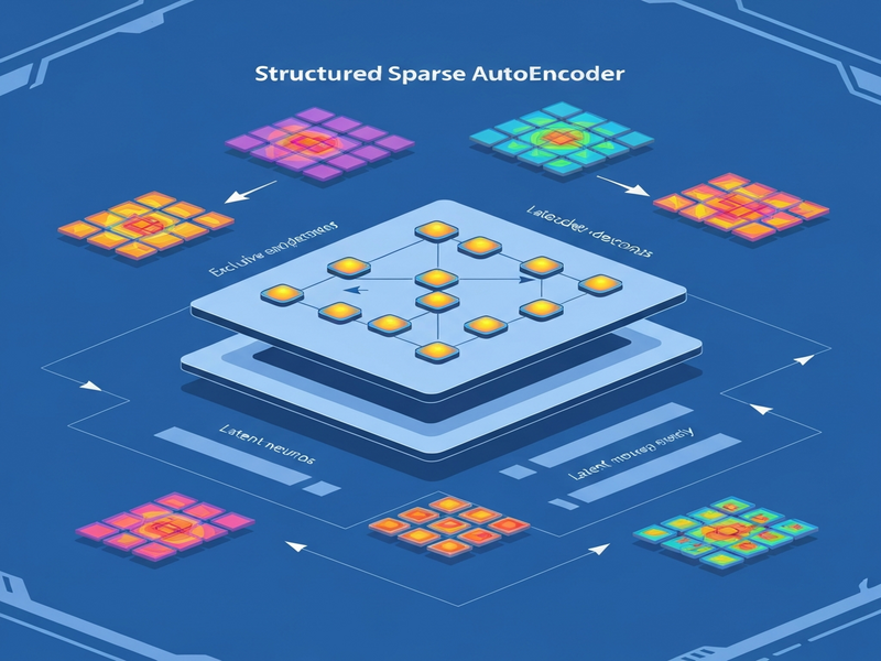 Structured Sparse AutoEncoder illustration