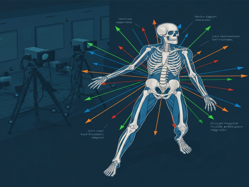 Illustration of BioModule workflow connecting pose estimation to biomechanical prediction