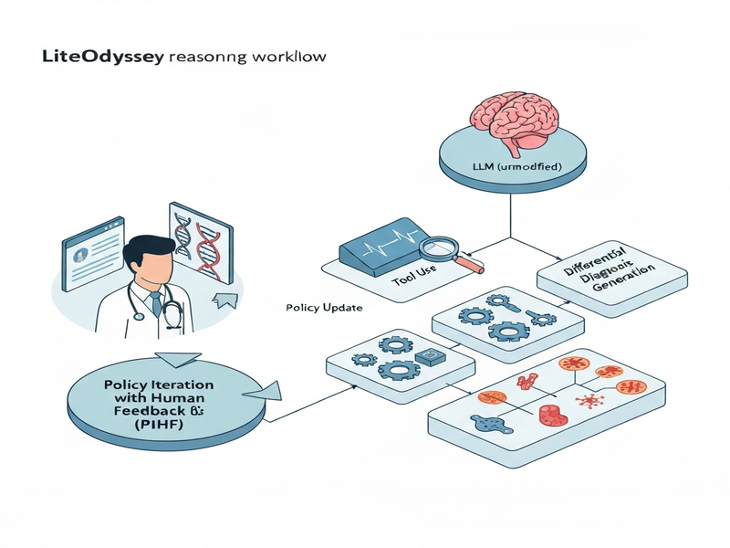 AI reasoning agent illustration