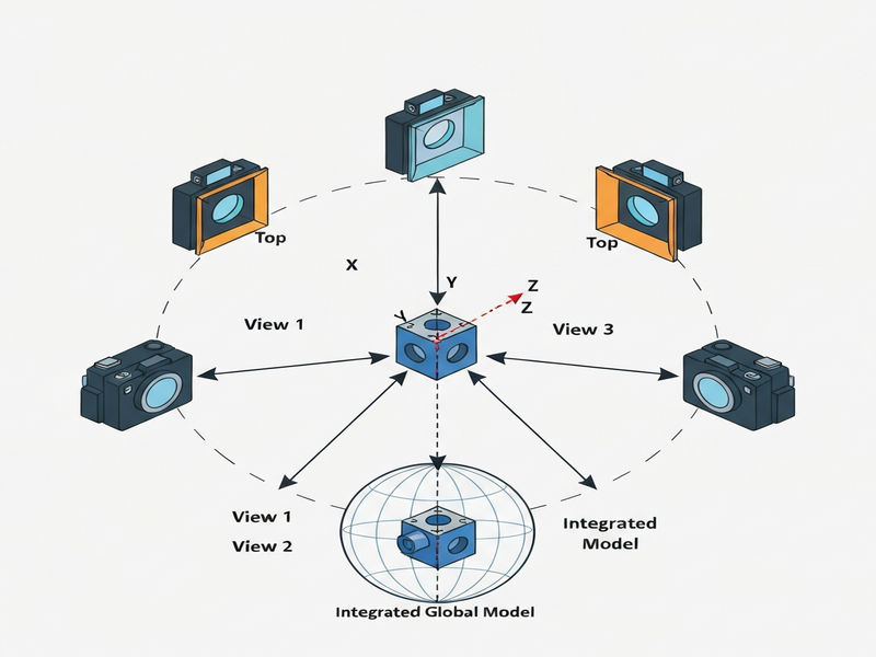 Illustration of multi‑view integration workflow