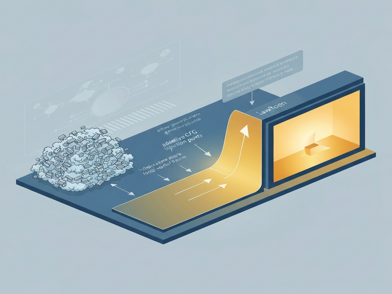 Illustration of IB-Flow adaptive guidance pipeline