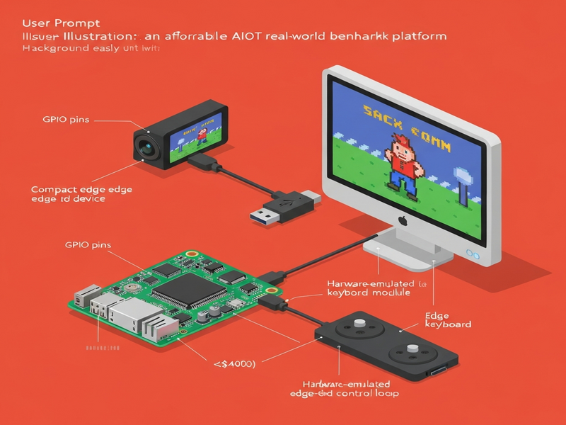 Affordable AIoT benchmark platform for Sim-to-Real RL