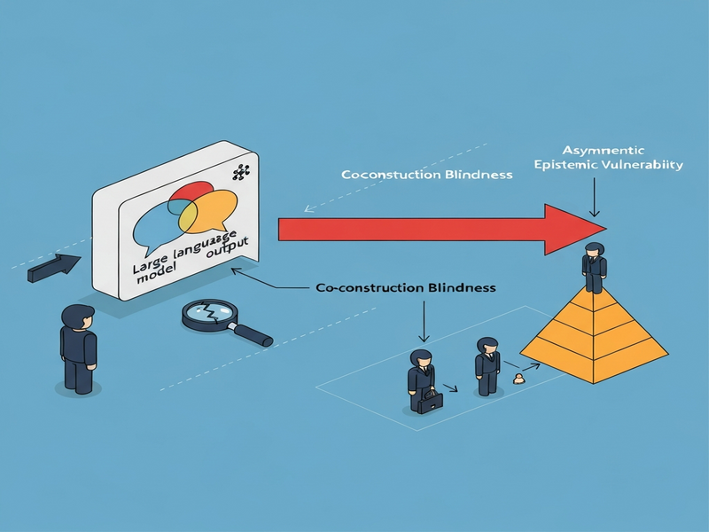 Illustration of human‑LLM co‑construction dynamics