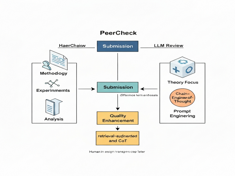 Illustration of PeerCheck workflow