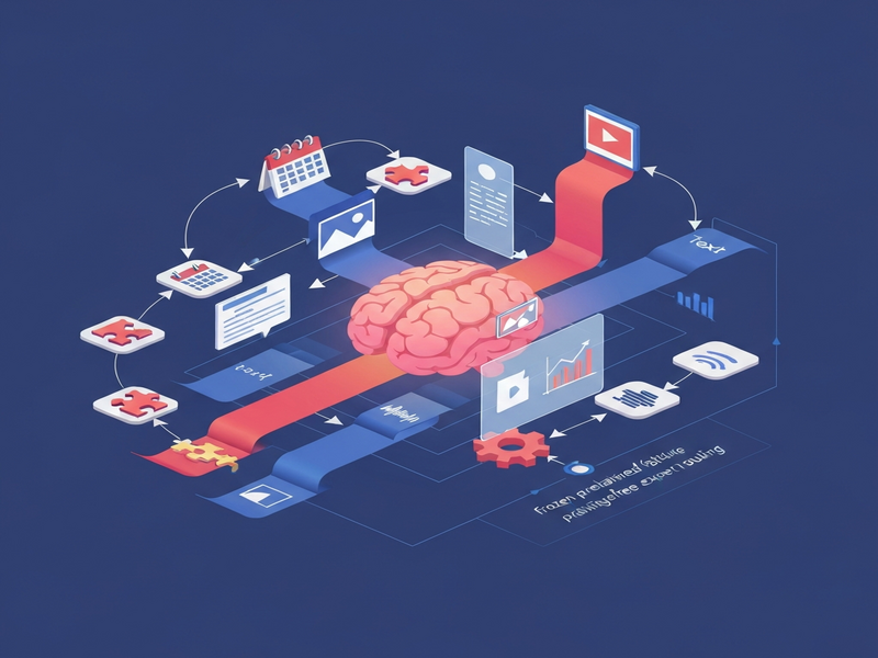 Continual learning workflow for MLLMs using RePRo routing