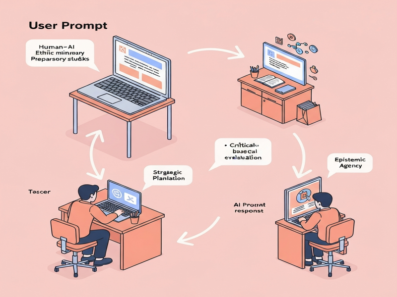Diagram of the human‑in‑the‑loop scaffolding workflow for prompt engineering