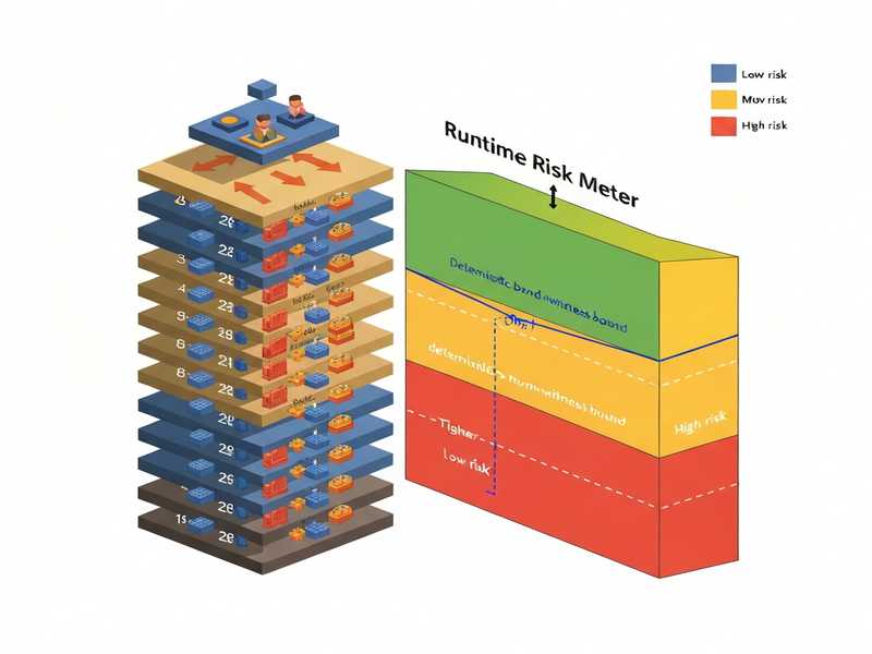 Diagram of WitCert risk meter integration with inference pipeline
