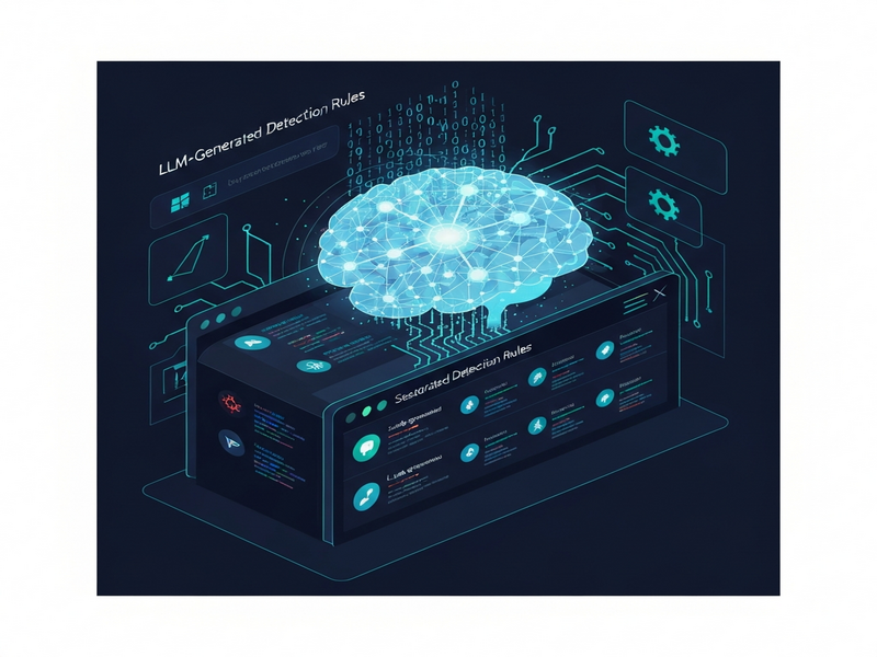 LLM‑Generated Detection Rules Illustration